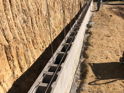 Opěrné stěny - Chocenice