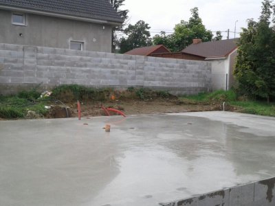 Základová deska - RD Kamenný Újezd